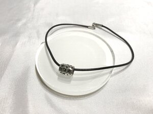 ■【YS-1】 STAR JEWELRY スタージュエリー ネックレス チョーカー ■ 925 スターリングシルバー 銀製 × ブラック系 【同梱可能商品】■D