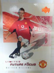 】UD 2002 ManchesterUnited】№83 /Matthew Williams●500枚限定 パラレルカード