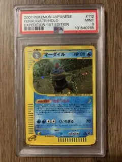 ポケモンカードe オーダイル　ホロ版　PSA9