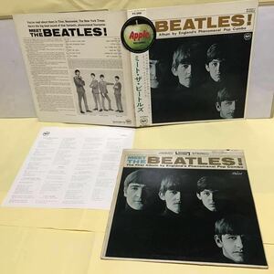 ◯MEET THE BEATLES (ミート ザ ビートルズ) ①US盤 ST-2047 (マト, 初期A3,B4 ) ②日本盤はジャケのみ。帯と歌詞カードはコピーです。