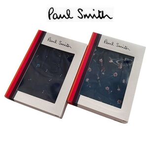 ★新品 定価合計6,600円 Paul Smith (ポールスミス) トランクス 2枚セット L 下着 アンダーウエア インナーウエア パンツ ネイビー★