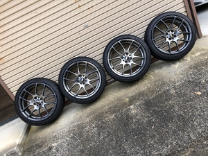 個人）BBS RF500 ＆ バリ溝ダンロップ 205/45R17・4本セット・手渡し大歓迎