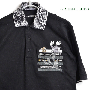 AA4065 グリーンクラブ GREENCLUBS ポロシャツ 半袖 3　L 肩45 トムとジェリー メール便可 xq