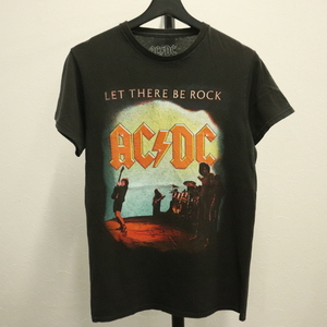 I711 2000年代製 ACDC 半袖プリントTシャツ■00s 表記Sサイズ ブラック 黒 ロックT バンドT アメカジ ストリート 古着 古着卸 オールド 90s