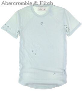 【メール便送料250円】新品本物 アバクロ Abercrombie & Fitch ソフト Tシャツ ブルー 344 / S