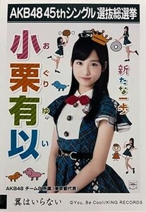 AKB48 生写真 小栗有以 翼はいらない 劇場盤 