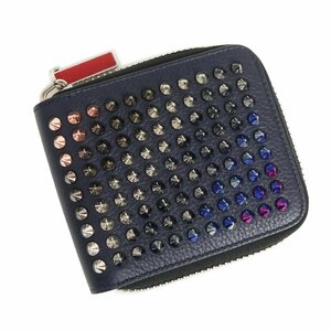 （新品・未使用品）クリスチャンルブタン Christian Louboutin パネトーネ スクエア ウォレット スパイクスタッズ 二つ折り財布 3165053