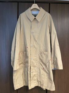 visvim ICT GREASE MONKEY COAT グリースモンキーコート ベージュ 9ペンキ加工 中村着 0219905013014 F.I.L. Indigo Camping Trailer