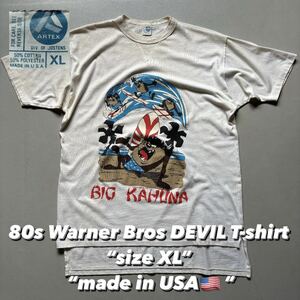 80s Warner Bros DEVIL T-shirt “size XL” “made in USA” 80年代 ワーナーブラザーズ デビル Tシャツ 半袖 Tee USA製 アメリカ製