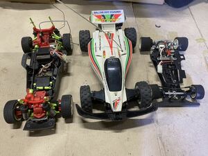 (M3)タミヤ kyosho nikko ラジコン 電動RC 3台まとめて カーボンシャーシあり ジャンク扱い