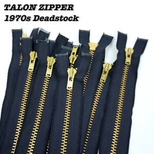 TALON Zipper Open 1970s NAVY Deadstock 39 Vintage タロン タロンジッパー 1970年代 デッドストック リメイク リプロ 修理 ヴィンテージ