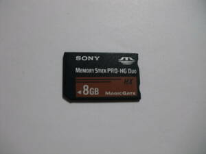 8GB　SONY　フォーマット済み　HX　メモリースティックプロデュオ　memory stick pro HG duo