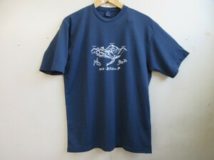 【美品】 Mont-bell　モンベル　岳沢ヒュッテ　紺　Tシャツ　Mサイズ