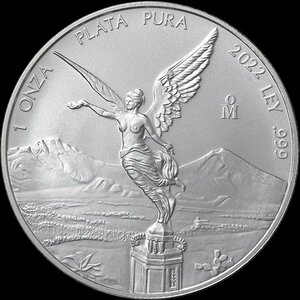 [保証書・カプセル付き] 2022年 (新品) メキシコ「リベルタッド」純銀 1オンス 銀貨