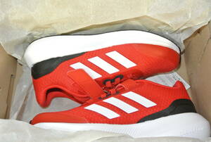 アウトレット adidas キッズランニングシューズ CORE FAITO 2.0 EL K(レッド) HP5872/訳あり新品/サイズ19cm/激安処分