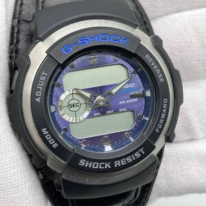 ジャンク 【電池交換済み不動】CASIO G-SHOCK G-300L クォーツ デジアナ ブルー カシオ