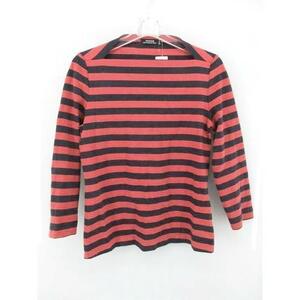 ◇ kate spade saturday ボーダー 長袖 Tシャツ カットソー M レッド ネイビー レディース