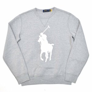 定価18150円 POLO RALPH LAUREN ポロラルフローレン パイルビッグポニー クルーネック 長袖 スウェットシャツ SPサイズ メンズ M818043