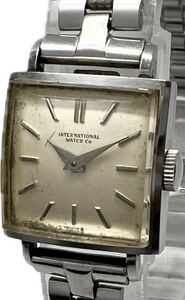 1円〜 H IWC インター オールドインター スクエアケース レディース 手巻き アンティーク ヴィンテージ 時計 98268416