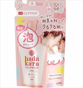 まとめ得 ｈａｄａｋａｒａボディソープ泡で出てくる薬用ピュアマイルドタイプやさしいソープの香りつめかえ用 x [3個] /h