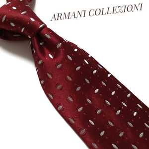 美品 ARMANI COLLEZIONI アルマーニ コレツォーニ ネクタイ ハイブランド 赤系 1407