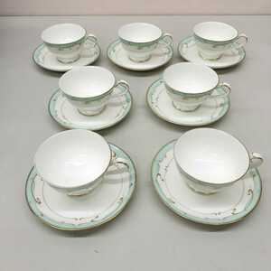 ■24＊6024■Noritake　ノリタケ　BONE CHINA　ボーンチャイナ　9655　PAVANE　7客　セット