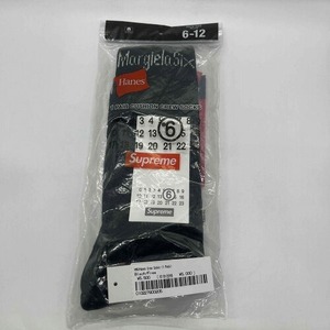 Supreme 24ss MM6 HANES CREW SOCKS (1Pack) (SIZE 6-12) シュプリーム マルタンマルジェラヘインズ クルーソックス