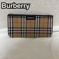 極美品　バーバリー　Burberry　ポーチ ペンケース