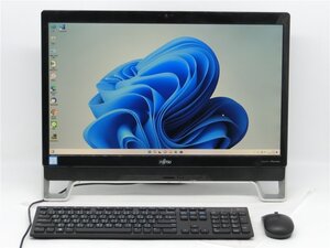 中古 一体型パソコン Win11+office 富士通 FH77/XD core i7-6700T/SSD256+HDD2TB/メモリ16GB/無線内蔵/23インチ/カメラ　　送料無料