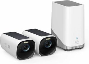 Anker Eufy eufyCam S330 Kit ソーラー充電/顔認識/AI/4K画質/ワイヤレス防犯カメラ/連続給電可能/バッテリー搭載/Wi-Fi/IP67防水防塵】