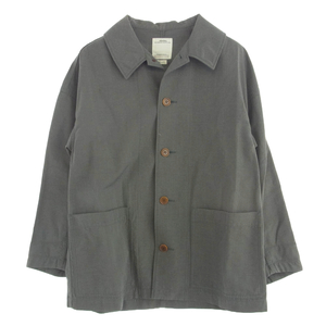 VISVIM ビズビム 21SS 0121105013013 WHITEOAK COVERALL ホワイトオーク カバーオール ジャケット グレー系 1【中古】