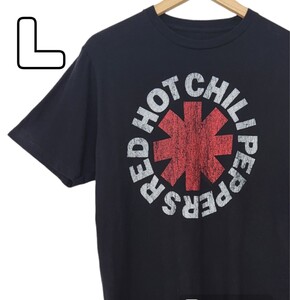 Red Hot Chili Peppers レッド・ホット・チリ・ペッパーズ レッチリ バンドTシャツ バンT ブラック 黒 古着 L