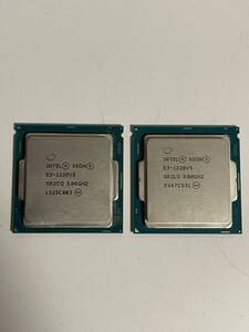 送料無料 intel XEON E3-1220V5×2個セットCPU ベース周波数3.0GHz/ターボ最大3.5Ghz 4コア 4スレッド ソケット FCLGA1151 サーバー用