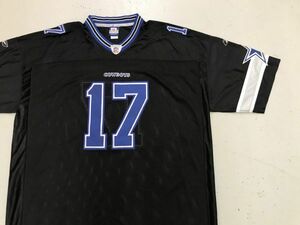 【古着GAME TOPSレア美品ReebokNFLビッグサイズカウボーイズユニフォーム黒5XL】リーボックアメフトDallasCOWBOYS carter17hiphopdance