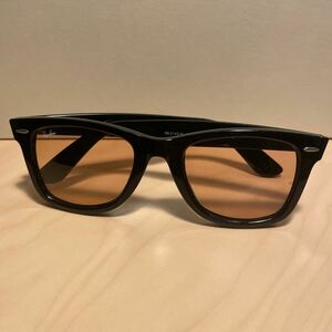 訳ありケースなし Ray-Ban レイバン RB2140F-601/4B 52サイズ サングラス WAYFARER ウェイファーラー ブラック ライトブラウン 