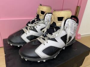 AIR JORDAN 6 RETRO TD OREO US9.5 27.5cm / アメフト クリーツ スパイク NIKE ナイキ アメフト エアジョーダン オレオ フットボール NFL