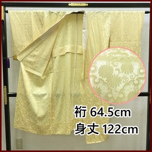 【最終SALE!!】□長襦袢 菊雪輪文 正絹 □美品 312mu81