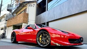 F21 R22インチ 4本セット T&T forged 鍛造 ホイール フェラーリ 458 f12 488 f430 812 360 F8 スペチアーレ ローマ sf90 等に PCD114.3