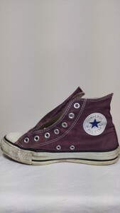 CONVERSE onestar コンバース オールスター 中古 サイズ24cm US5 パープル 古着 ヴィンテージ オールド キャンバス ワンスター 洗濯済み