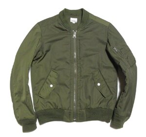 未使用に近い Denime ドゥニーム MA-1タイプ/フライトジャケット/Ｍ/グリーン系/D15AW-237/ユニセックス（男女兼用）