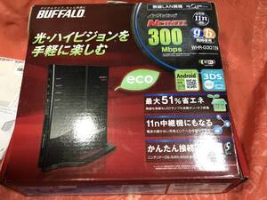 ★BUFFALO/バッファロー★300Mbps◆無線LAN親機◆11n対応 11g＆b★WHR-G301N★動作品★