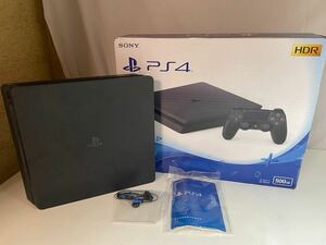 【#kk】【通電○】【箱・イヤホン付き】SONY PlayStation4 CUH-2200A ジェットブラック ソニー PS4 プレ4