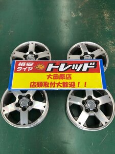 大田原店★中古ホイール4本★ミツビシ純正 15インチ5.5J 5穴114.3+45 シルバー★対応車種 パジェロミニなど