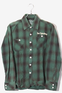 TMT ティーエムティー L/SL STANDARD CHECK WORK SHIRT チェック スタンダード ロングスリーブ ワークシャツ S GREEN グリーン TSH-S1504 /