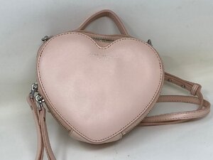 ◆MARCJACOBS マークジェイコブス ハート形2wayバッグ バレンタイン限定品 ピンク 中古◆13544