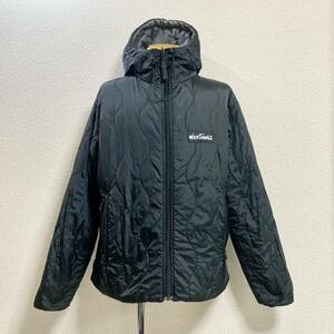 【made in USA】 ワイルドシングス WILD THINGS プリマロフト Primaloft 中綿リバーシブルキルティングジャケット M ブラック グレー USA製