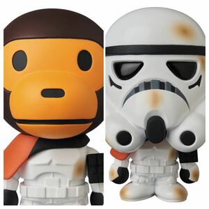 A BATHING APE BAPE×Star Wars VCDフィギュア 未使用 マイロ×SANDTROOPER サンドトルーパー コラボ商品 メディコムトイ MEDICOM TOY