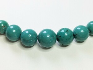 1点限り【限界市場】ボリュームのある天然ターコイズ★最大幅18mm★48cm★ネックレス★送料無料★b