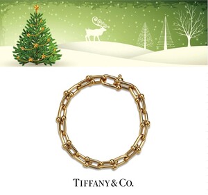 Tiffany&Co.☆￥103万 未使用☆ハードウェア 18Kイエローゴールドブレスレット