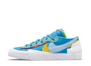 KAWS sacai Nike Blazer Low "Neptune Blue" 30cm DM7901-400